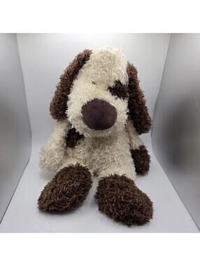Jellycat Bunglie Mutt Tot Malcolm Puppy Dog brown white Retired